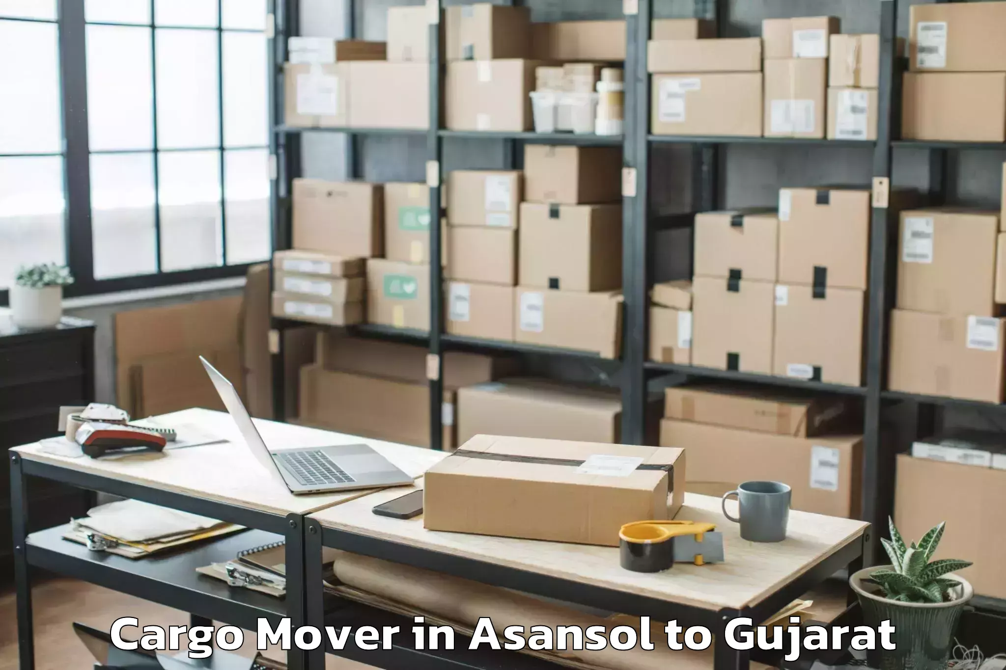 Leading Asansol to Vaghodia Ina Cargo Mover Provider